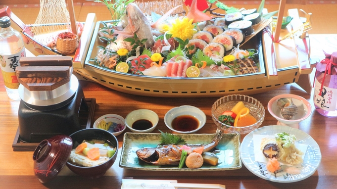 ◆お魚尽くしプラン◆お魚好き必見！龍宮ならではの徳島の鮮魚で船盛付き！